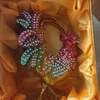 جا جواهری برنج طرح خروس بزرگترین سایز