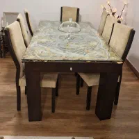 فروش میز غذاخوری، ۸ نفره ، کارکرده|میز و صندلی غذاخوری|جم, |دیوار