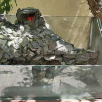 آکواریوم با طرح صخره و آبشار|ماهی|ارومیه, |دیوار