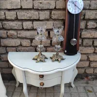 کنسول کشویی آیینه و شعمدان  بدون ساعت|مبلمان خانگی و میز عسلی|زنجان, |دیوار