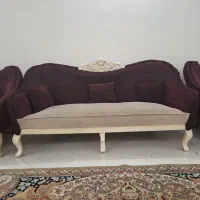 مبلمان ۷ نفره نیمه سلطنتی همراه میز ناهارخوری ست