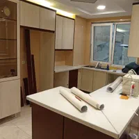 برچسب کابینت نصب استیکر کمد دیواری نصاب روکش درب