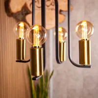 لوستر مدرن 4 شعله مدل آبنوس قیمت تولیدی