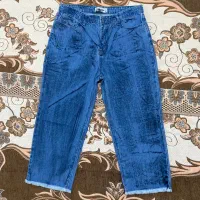 شلوار جین واید سنگ شور وارداتی سایز۳۳/۴۴قد۹۰ نونو