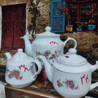 قوری گلدار یلدا گلسرخ|قوری، کتری، قهوهساز دستی|بوشهر, |دیوار