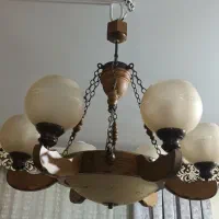 لوستر چوبی زیبا