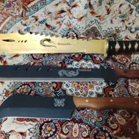 پوست بز کوهی و چاقو دکوری