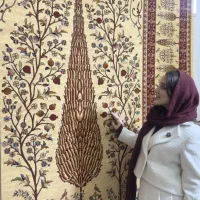 فرش اساطیری تک درخت کرم ۶و۹و۱۲ متری قالیچه