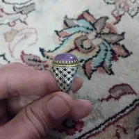 انگشتر یاقوت رکاب نقره کار سفارشی