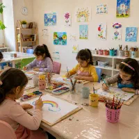 کلاس نقاشی خلاق کودک شرق تهران