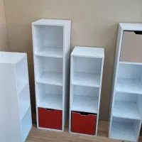 کتابخانه به همراه باکس مدل ایکیا|کتابخانه، شلف، قفسه‌های دیواری|محمدشهر, ولدآباد بزرگ|دیوار