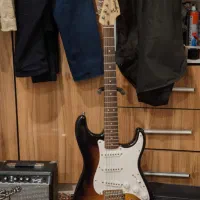 گیتار الکتریک Squire Stratocaster اندونزی|گیتار، بیس، امپلیفایر|اهواز, فاز ۲ پادادشهر|دیوار