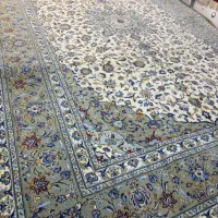 فرش ۹ متری کاشان کرک گل ابریشم در حراج