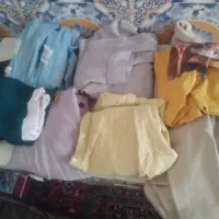 مانتو  و شومیزو پالتو تمییز یکی شون اصلا تن نرفته|لباس|دهلران, |دیوار