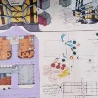 کلیه پروژه های دانشجویی بیان طرح دستی معماری|خدمات آموزشی|تهران, کوثر|دیوار