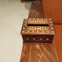 جا سیگاری و جا جواهری چوبی قدیمی|کلکسیون اشیاء عتیقه|تهران, بهار|دیوار