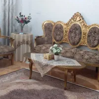 مبل سلطنتی ۹ نفره با یک عدد میز جلو مبلی|مبلمان خانگی و میز عسلی|بهشهر, |دیوار