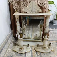 آینه شمعدان سنگ مرمر