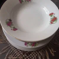 ظروف چینی گل قرمزی