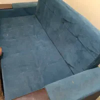 کاناپه دو نفره  به همراه دو عدد کوسن بزرگ|مبلمان خانگی و میز عسلی|تهران, امیرآباد|دیوار