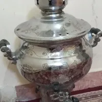 سماور گازی برنجی ۱۰ لیتری.