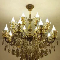 لوستر 16 شعله برنجی پرکار و سنگین تولیدی رستمی|لوستر و چراغ آویز|زنجان, |دیوار