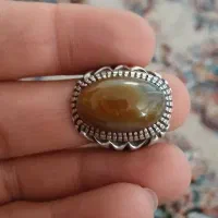 انگشتر نقره سنگ عقیق سه پوست|جواهرات|سنندج, |دیوار