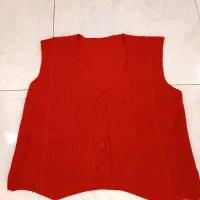 لباس دوتیکه یلدایی جلقه بافت وشومیزبا ارسال|لباس|گلستان (تهران), |دیوار