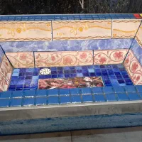 حوض ماهی سرامیکی در حد نو|صنایع دستی و سایر لوازم تزئینی|فسا, |دیوار