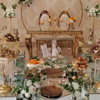 سفره عقد، جایگاه عروس داماد/گل آرایی