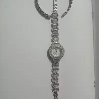 ساعت ودستبندنقره 925عیار