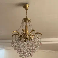 لوستر ۸و ۶شاخه با گوی کریستالی اتریشی