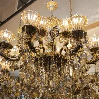 لوستر برنز. مدل یاس ۵۷۶|لوستر و چراغ آویز|قم, خداکرم|دیوار