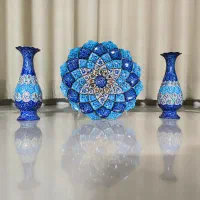 ست ۳ عددی مینا کاری مسی