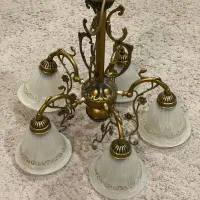 لوسترپنج شاخه|لوستر و چراغ آویز|تهران, سازمان برنامه شمالی|دیوار