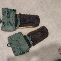 دستکش فوق سردسیری پشمی و چرمی