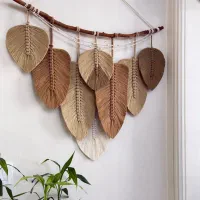 دیوارکوب مدرن برگ مکرومه