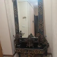 اینه شمع دانی وساعت