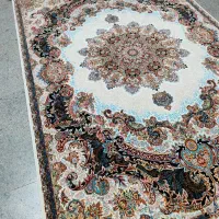 2تخته فرش 6متری کرم سورمه ای  700شانه|فرش|قم, نیروگاه|دیوار