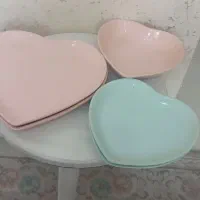 بشقاب قلبی سرامیکی