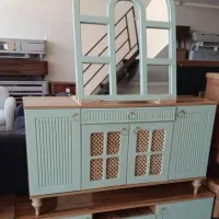 آینه کنسول حصیری|بوفه، ویترین، کنسول|شیراز, سلطان آباد|دیوار