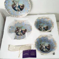 ست سرویس کامل چایخوری و بشقاب و پیاله آنتیک|ظروف سرو و پذیرایی|شیراز, اصلاح‌نژاد|دیوار