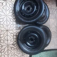 فروش رینگ  ، لاستیک پژو سایز ۱۴ و شیشه جلو پیکان