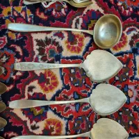 قاشق چنگال کفگیر ملاقه قدیمی آنتیک|کلکسیون اشیاء عتیقه|تهران, ایرانشهر|دیوار