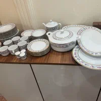 سرویس چینی زرین مدل گلستان ۶ نفره ۴۶ پارچه