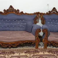 مبل ۷نفر همراه عسلی بزرگ یدونه تکی