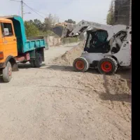 حمل خاک ونخاله با بابکت/کندن استخر و ریگلاژ