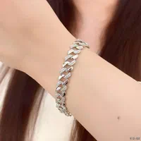 دستبند نقره کارتیه بدون اجرت نقره سازی رضازاده
