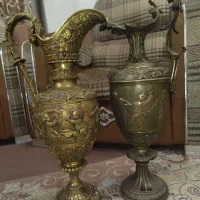 دوتا پارچ برنزی فرانسوی ( آنتیک و عتیقه واقعی)