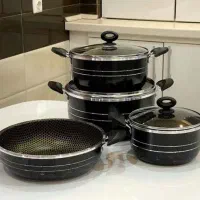 سرویس قابلمه و تابه لانه زنبوری 7 پارچه هلنا